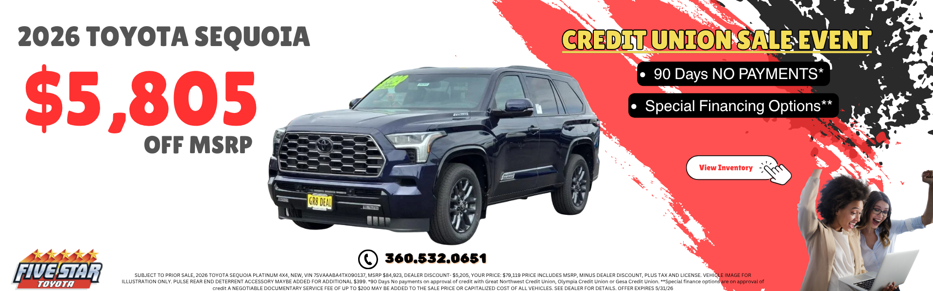 Credit Union Sale Event