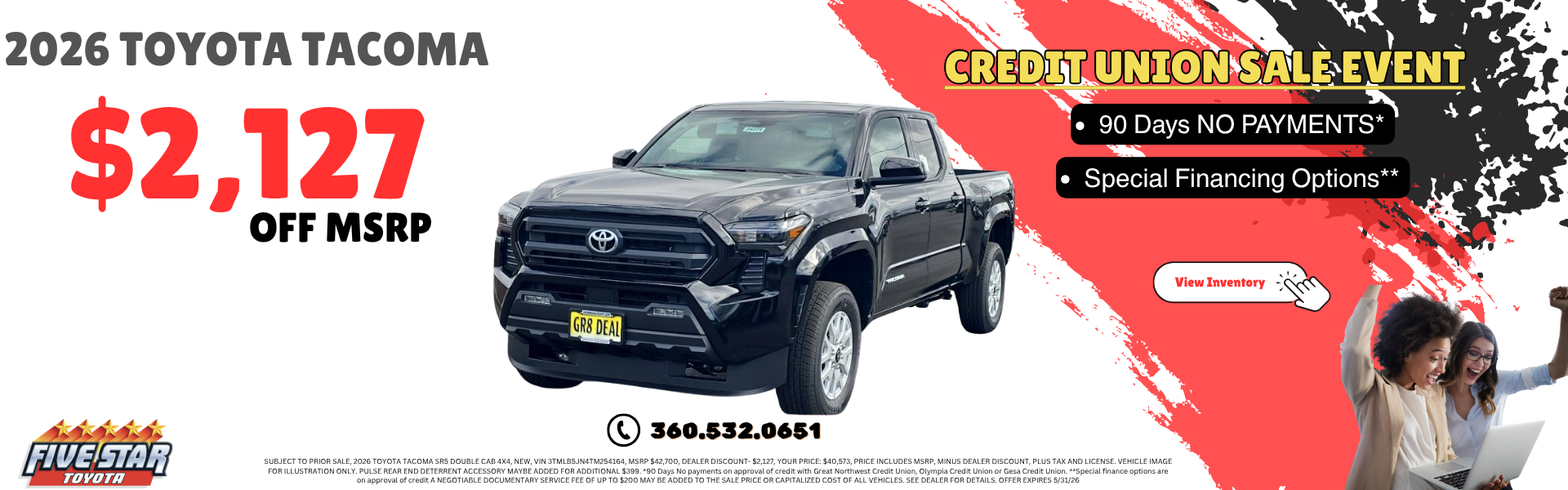Credit Union Sale Event