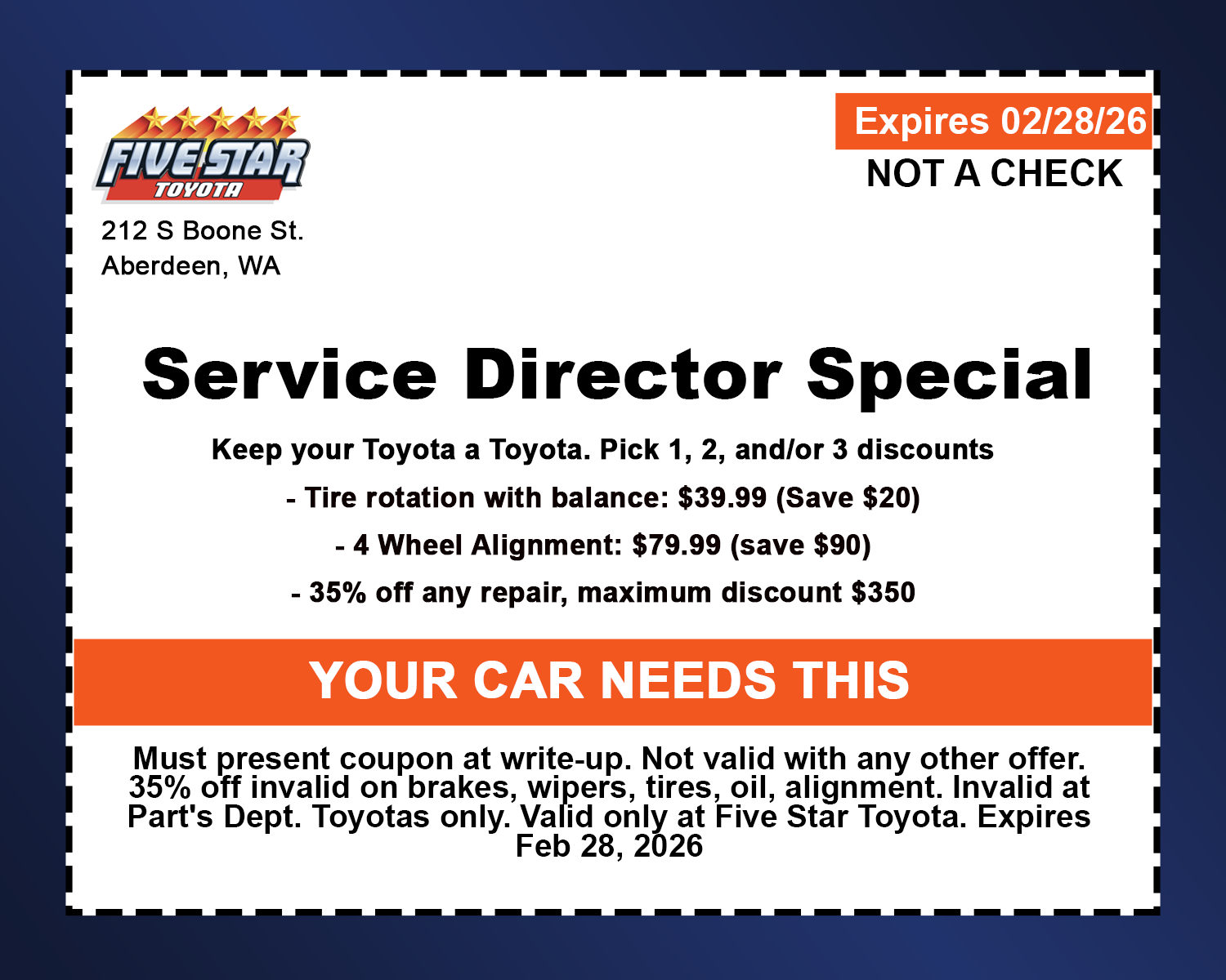 Service Director Special
